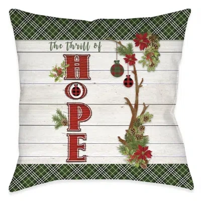 Laural Home The Thrill Of Hope Indoor Pillow In Multi
