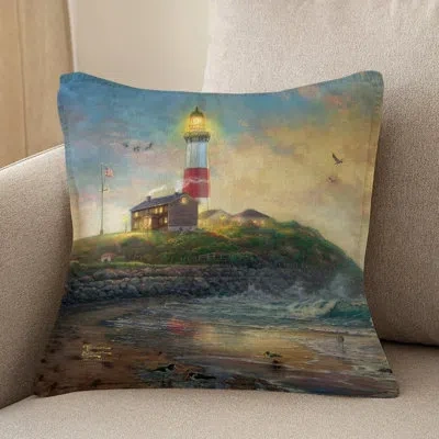 Laural Home Thomas Kinkade Light Of Hope Indoor Decorative Pillow In Multi