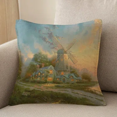 Laural Home Thomas Kinkade The Wind Of The Spirit Indoor Decorative Pillow In Multi
