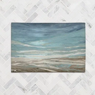 Laural Home Tide Feeling Chenille Rug In Brown,beige,blue