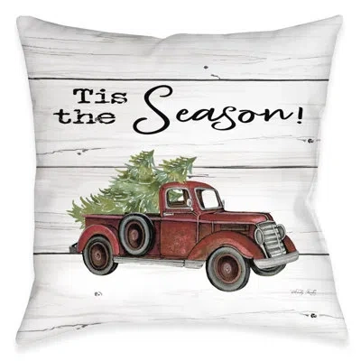 Laural Home Tis' The Season Throw Pillow In Multi