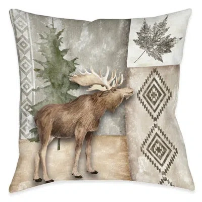 Laural Home Trail Ridge Polyester Throw Pillow In Brown