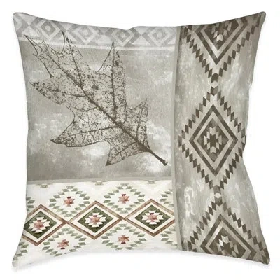 Laural Home Trail Ridge Polyester Throw Pillow In Gray