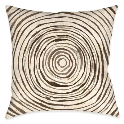 Laural Home Tribal Texture Circle Indoor Decorative Pillow In Multi