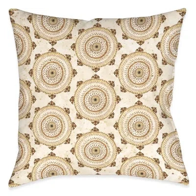 Laural Home Tribal Texture Mini Medallion Outdoor Decorative Pillow In Multi