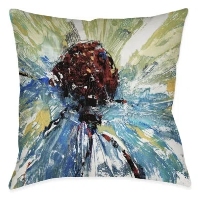 Laural Home Tricolor Daisy Indoor Decorative Pillow In Multi