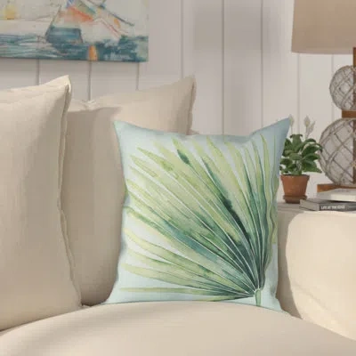 Laural Home Tropical Palm Tree Leaves Ii Pillow Cover & Insert In Multi