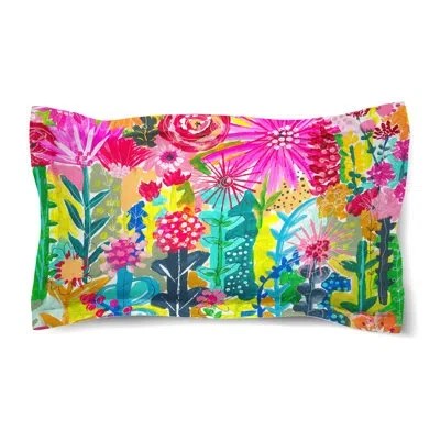 Laural Home Vivid Floral Cluster Comforter Sham In Multicolor