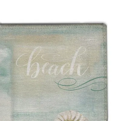 Laural Home Water Egret And Dunes Outdoor Door Mat In Multicolor
