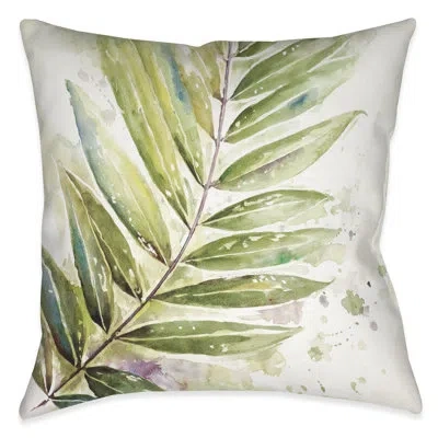 Laural Home Watercolor Jungle Indoor/outdoor Throw Pillow