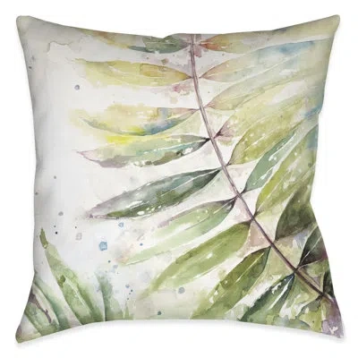 Laural Home Watercolor Jungle Indoor/outdoor Throw Pillow