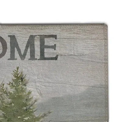 Laural Home Welcome To The Woods Outdoor Door Mat In Multicolor