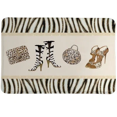 Laural Home Wild For Fashion Mat In Beige