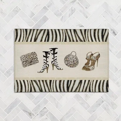 Laural Home Wild For Fashion Wild For Fashion Chenille Rug In Cream