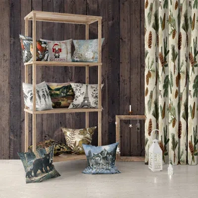 Laural Home Winter Cardinal Indoor Woven Decorative Pillow