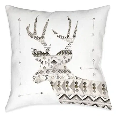 Laural Home Winter Lodge Deer Pillow Wldr In Multi