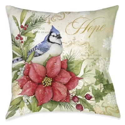 Laural Home Winter Medley Hope Indoor Decorative Pillow In Multi