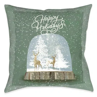 Laural Home Winter Snow Globe Indoor Pillow In Multi