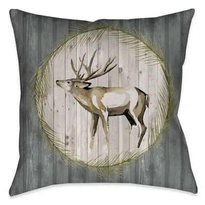 Laural Home Woodland Woodland Deer Throw Pillow In Multi