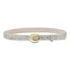 Laurel And Gold Women's Luxe Metallic Belt In Snake/gold In Multi