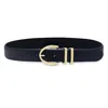 Laurel And Gold Women's Palisades Belt In Black/gold In Black