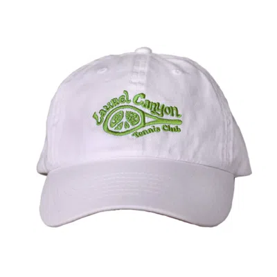 Laurel Canyon Tennis Club Women's Club Member Hat - Classic White In Purple