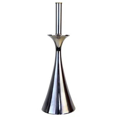 Pre-owned Laurèl Laurel Chrome Cone Lamp In Black