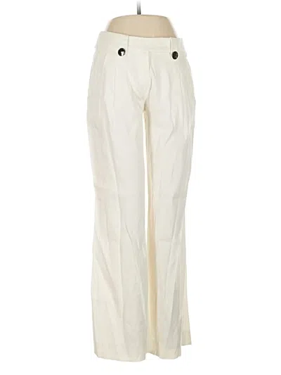 Pre-owned Laurèl Linen Pants In Ivory