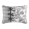 Laurel Manor Toile Garden Oblong Throw Pillow In Black