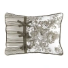 Laurel Manor Toile Garden Oblong Throw Pillow In Sand