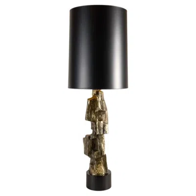 Pre-owned Laurèl Richard Barr For Laurel, H-940, Brutalist Sculptural Lamp, United States, 1974 In Black