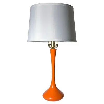 Pre-owned Laurèl Vintage Tulip Lamp By Laurel In Orange