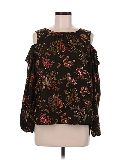 Pre-owned Lauren Conrad 3/4 Sleeve Blouse In Black