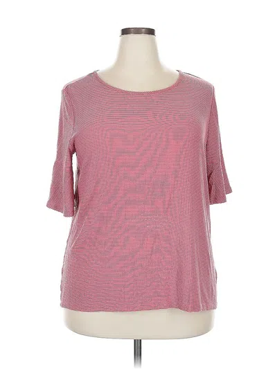 Pre-owned Lauren Conrad 3/4 Sleeve T-shirt In Red