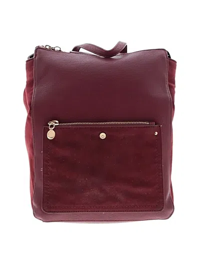 Pre-owned Lauren Conrad Backpack In Burgundy