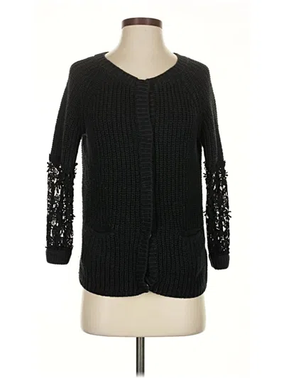 Pre-owned Lauren Conrad Cardigan Sweater In Black