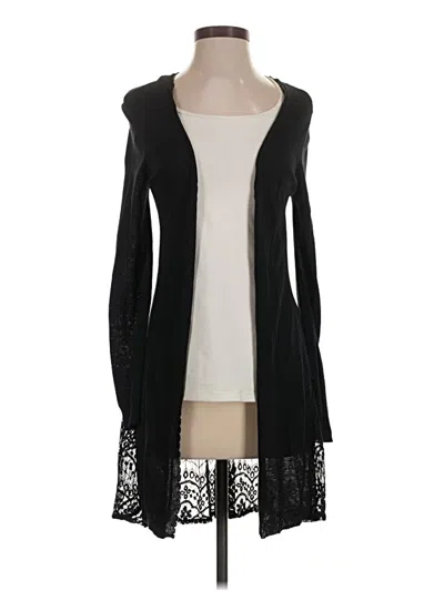 Pre-owned Lauren Conrad Cardigan Sweater In Black