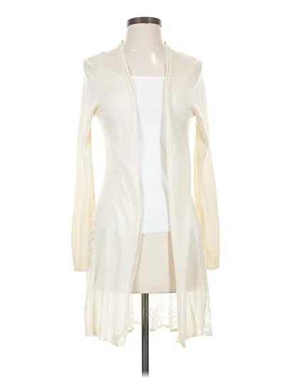 Pre-owned Lauren Conrad Cardigan Sweater In White