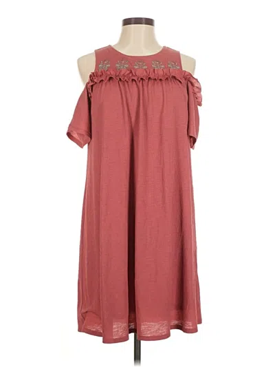 Pre-owned Lauren Conrad Casual Dress In Burgundy