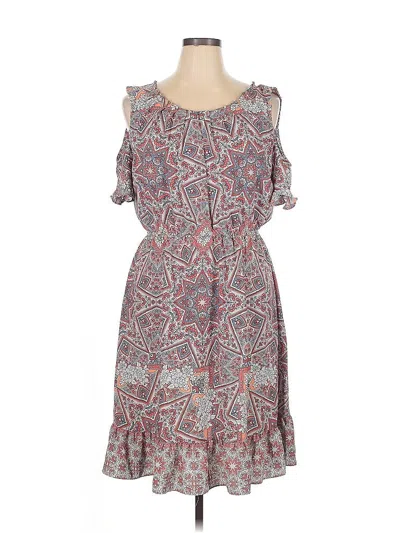 Pre-owned Lauren Conrad Casual Dress In Gray