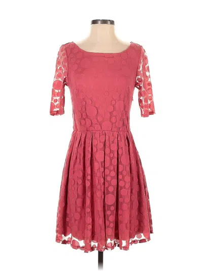 Pre-owned Lauren Conrad Cocktail Dress In Burgundy