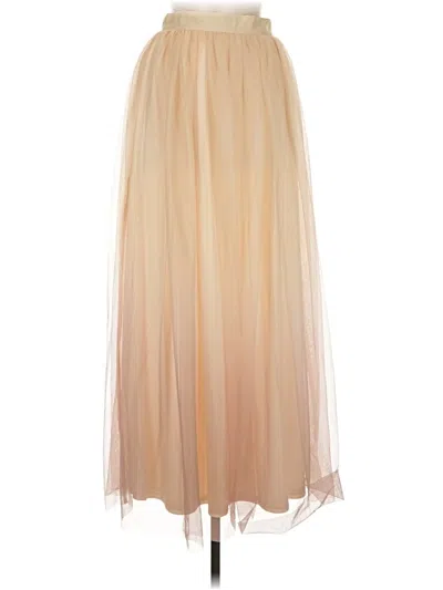 Pre-owned Lauren Conrad Formal Skirt In Tan