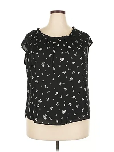 Pre-owned Lauren Conrad Sleeveless Blouse In Black