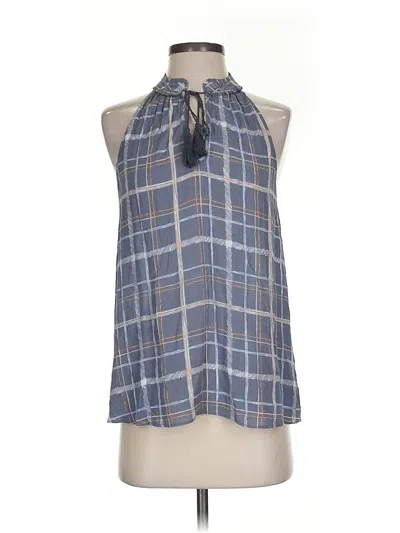 Pre-owned Lauren Conrad Sleeveless Blouse In Gray