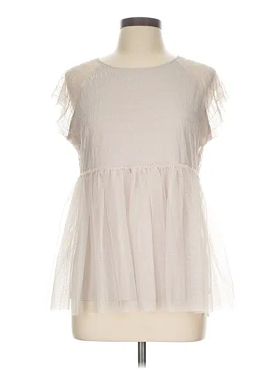 Pre-owned Lauren Conrad Sleeveless Blouse In Ivory