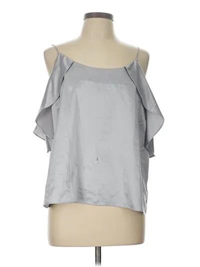 Pre-owned Lauren Conrad Sleeveless Blouse In Silver