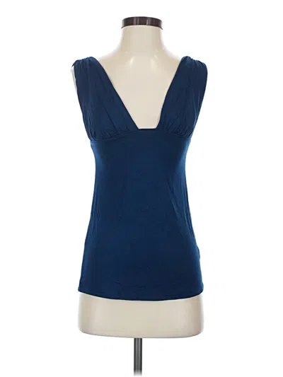 Pre-owned Lauren Conrad Sleeveless Top Blue Sweetheart Neckline Tops