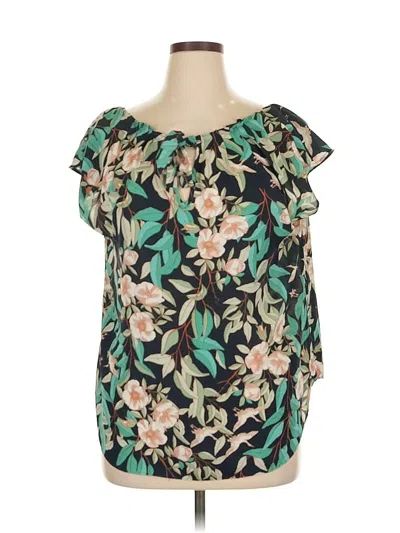 Pre-owned Lauren Conrad Tube Top Green Strapless Neckline Tops