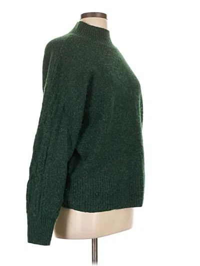 Pre-owned Lauren Conrad Turtleneck Sweater In Green