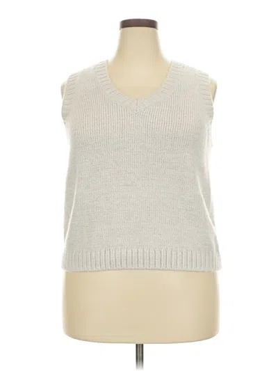 Pre-owned Lauren Conrad Vest In Gray